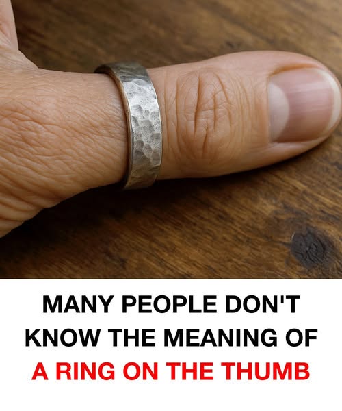 Many people don’t know the meaning of a ring on a thumb..Read more in 1st comment